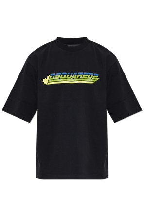 Cotton T-shirt with printed logo