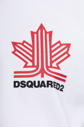 Dsquared2 Bawełniany t-shirt z nadrukowanym logo
