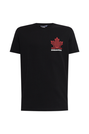 Cotton T-shirt with Printed Logo