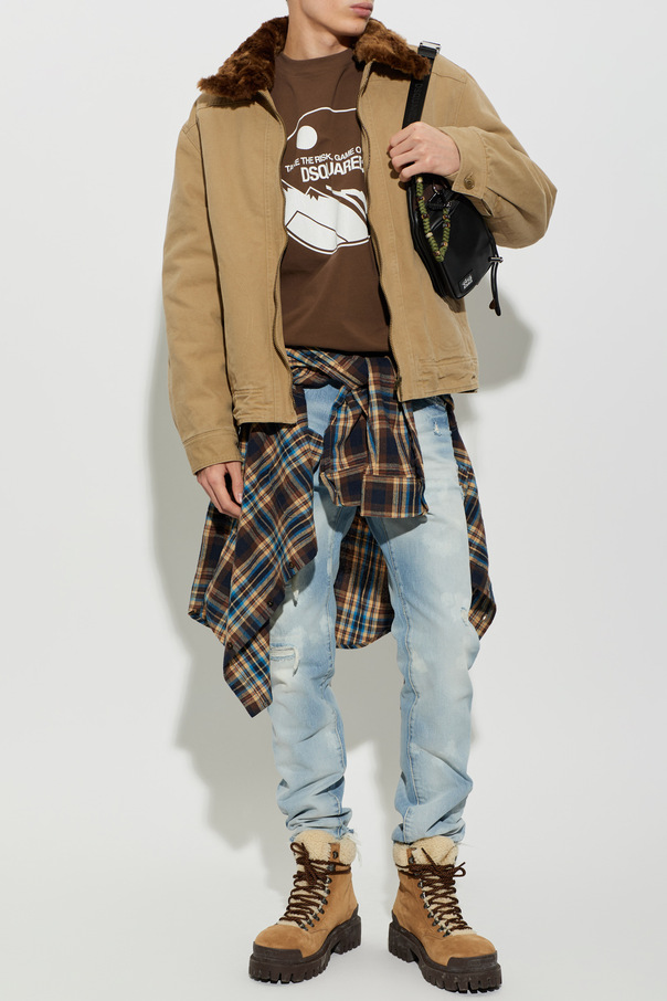 Dsquared2 T-shirt de algodão com logótipo