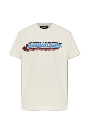 Cotton T-shirt with printed logo