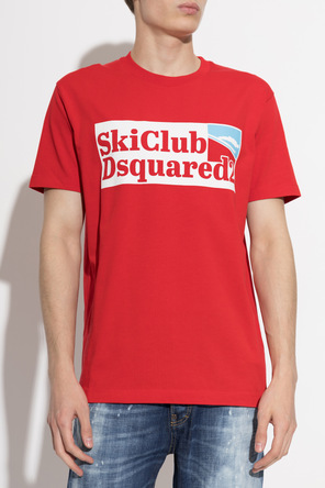Dsquared2 Bawełniany t-shirt z nadrukiem