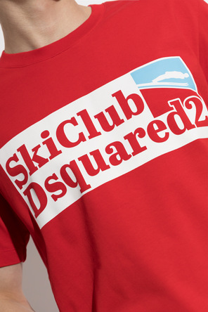 Dsquared2 Bawełniany t-shirt z nadrukiem
