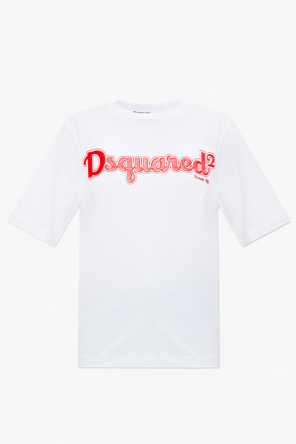 Dsquared2 Rip Curl Kortærmet T-shirt Med V-hals Surf Revival