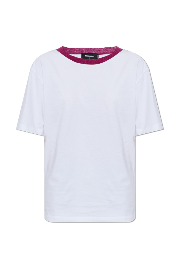 Cotton T-shirt with embroidered logo od Dsquared2