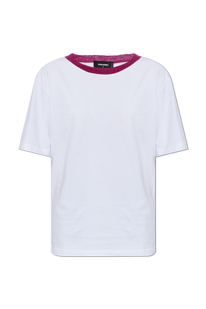 Cotton T-shirt with embroidered logo