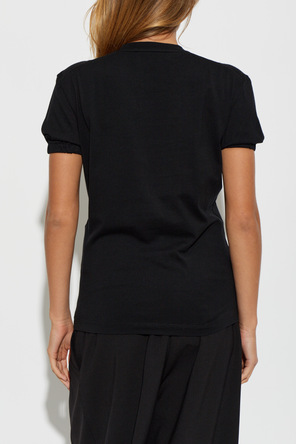 Dsquared2 Cotton T-shirt with puff sleeves