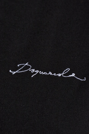 Dsquared2 Cotton T-shirt with puff sleeves