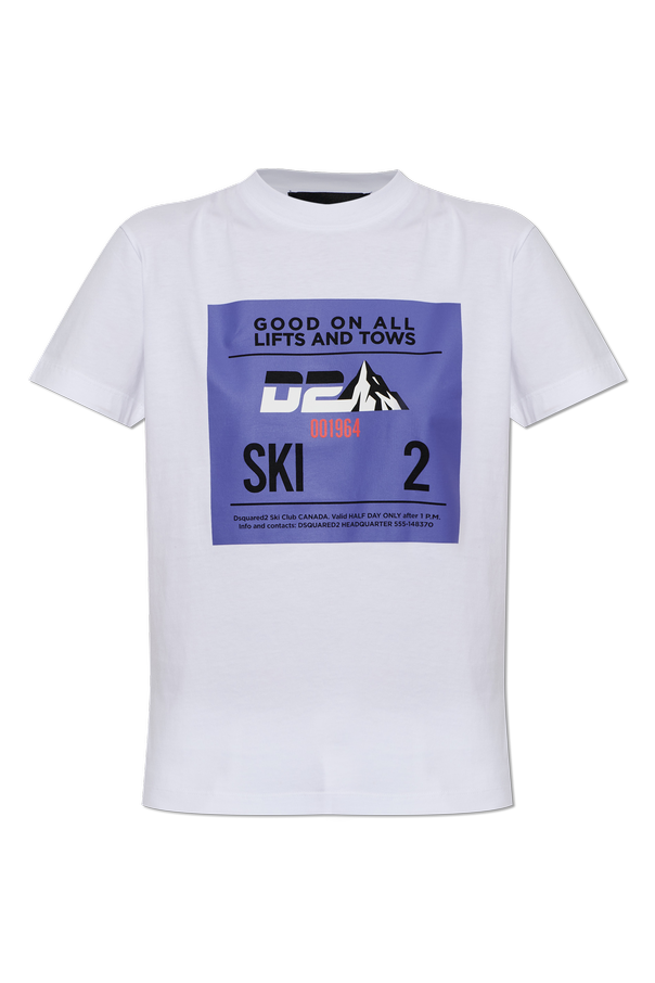 Cotton T-shirt with print od Dsquared2