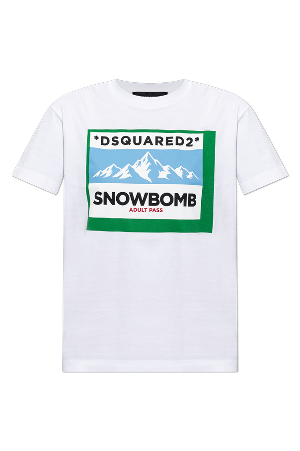 T-shirt with a colorful print od Dsquared2