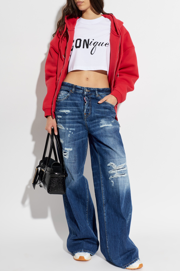 Dsquared2 Krótki top z logo