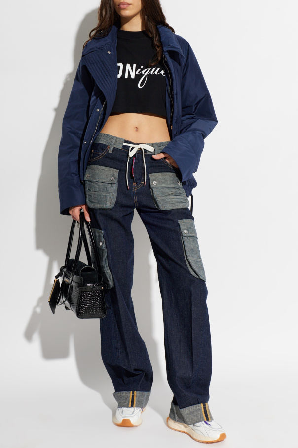 Dsquared2 Top corto con estampado