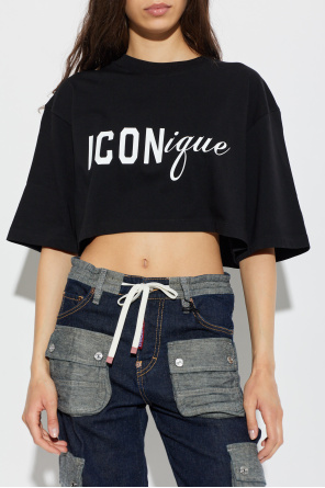 Dsquared2 Top corto con estampado