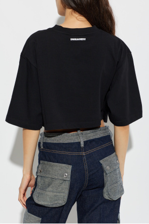 Dsquared2 Top corto con estampado