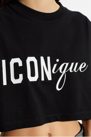 Dsquared2 Top corto con estampado