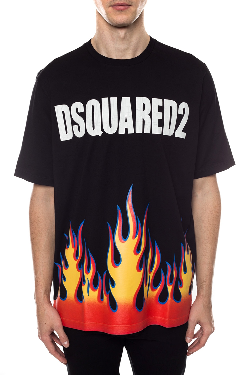 dsquared2 bar logo short sleeve t shirt