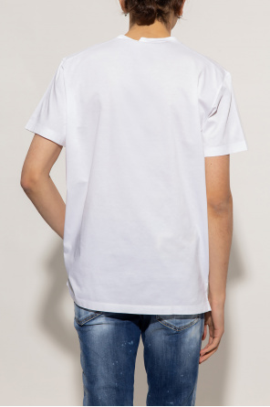 Dsquared2 T-shirt Lamour Toujours In Cotone Con Stampa