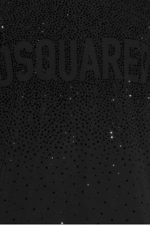 Dsquared2 T-shirt with glossy crystals