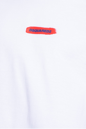 Dsquared2 boss logo print stripe polo shirt item