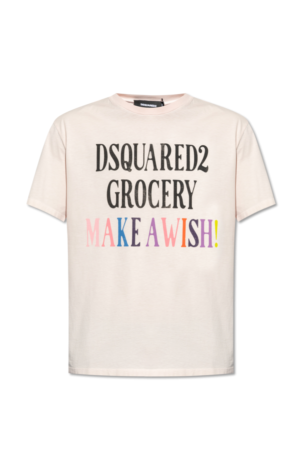 Dsquared2 T-shirt z kryształami