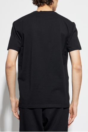 Dsquared2 T-shirt with logo in velvet finish