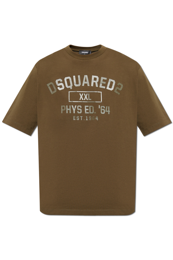 Dsquared2 T-shirt with logo and rubber finish