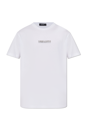 T-shirt with raised logo