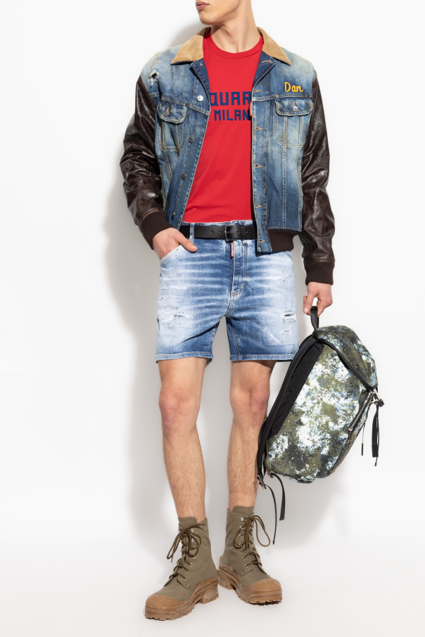 Dsquared2 T-shirt with logo and velvety finish