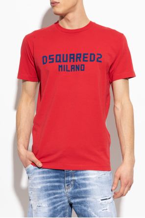 Dsquared2 T-shirt with logo and velvety finish