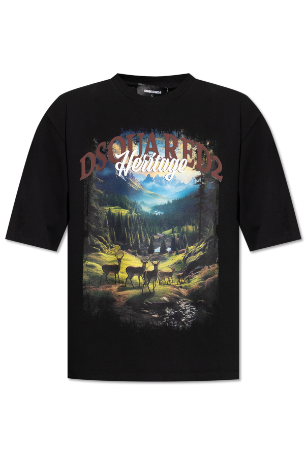 T-shirt with print od Dsquared2