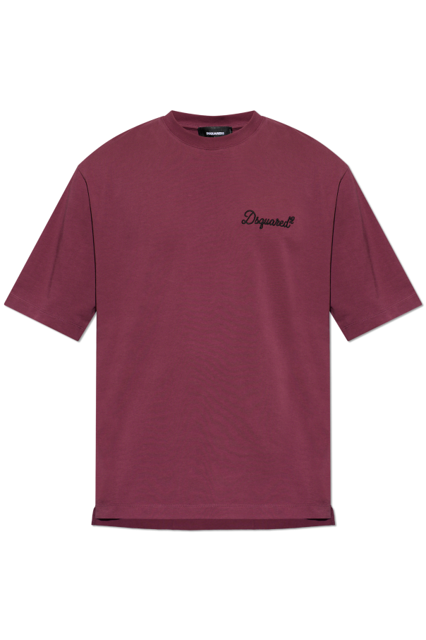 Dsquared2 T-shirt z wyszytym logo