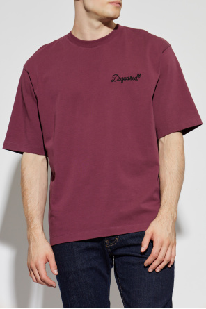 Dsquared2 T-shirt z wyszytym logo