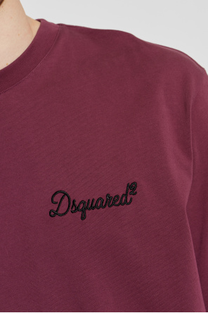 Dsquared2 T-shirt z wyszytym logo