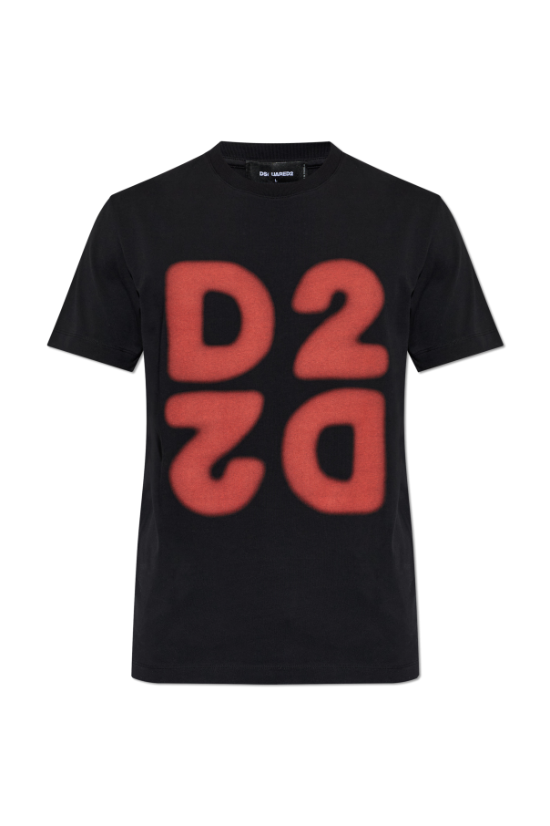 T-shirt with printed logo od Dsquared2