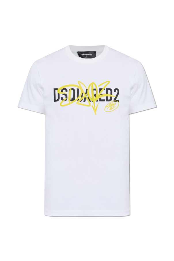 T-shirt with printed logo od Dsquared2