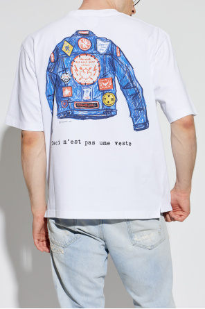 Dsquared2 T-shirt z kolorowym nadrukiem