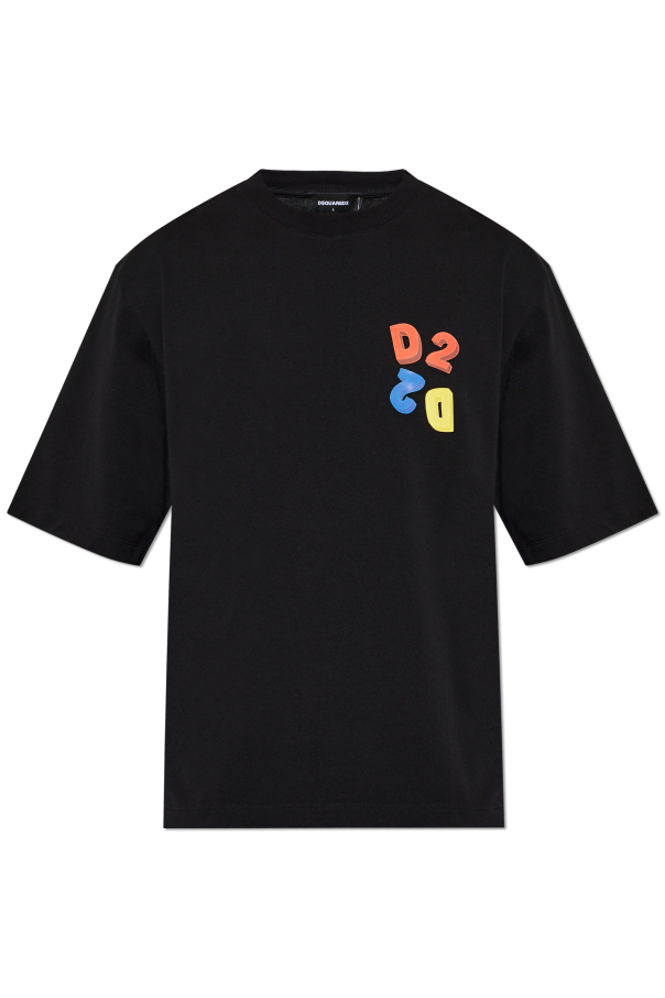 T-shirt with printed logo od Dsquared2