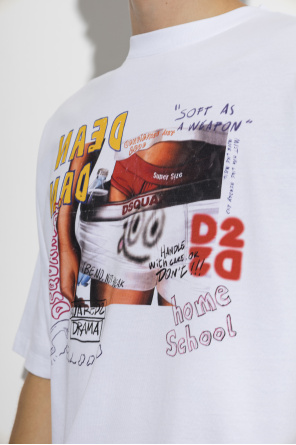 Dsquared2 T-shirt z nadrukiem