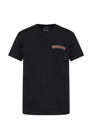 T-shirt with logo patch