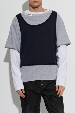 Dsquared2 T-Shirt aus Materialmix