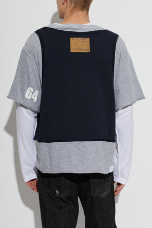 Dsquared2 T-Shirt aus Materialmix