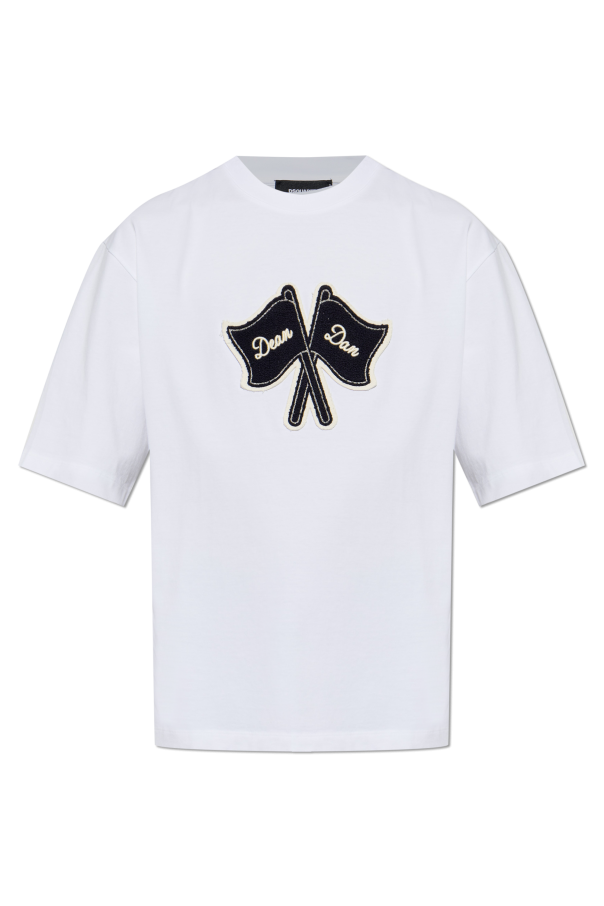 T-shirt with patch od Dsquared2