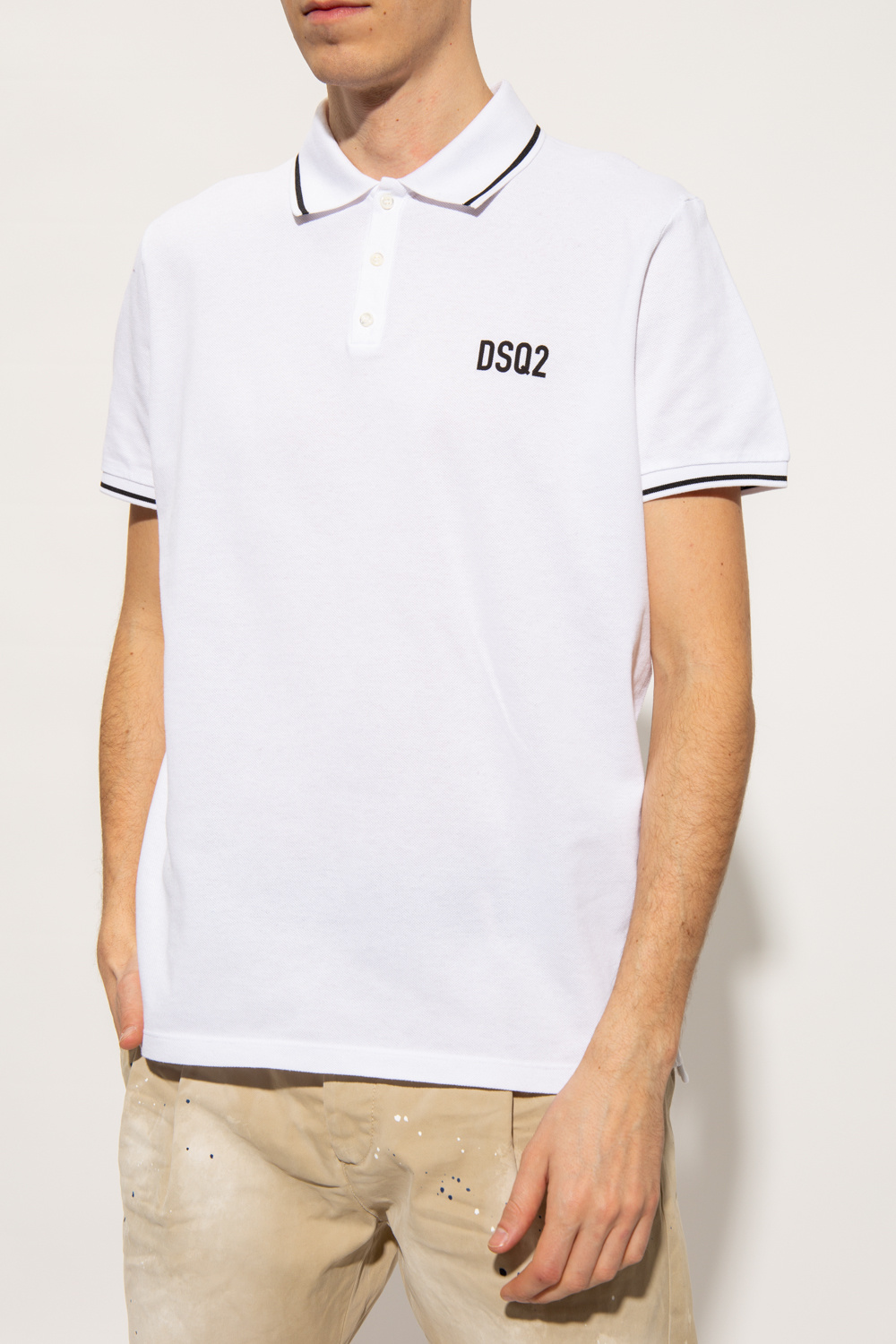 Dsquared2 Wool Polo Shirts