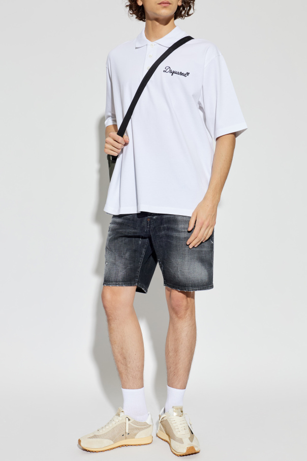 Dsquared2 Polo mit gesticktem Logo