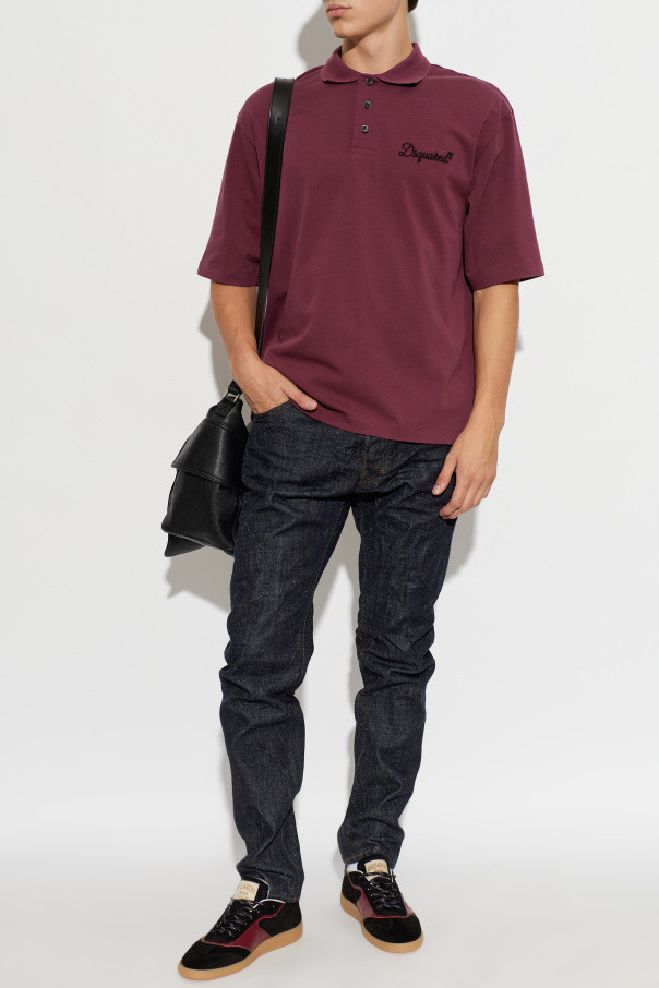 Dsquared2 Polo z wyszytym logo
