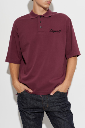 Dsquared2 Polo z wyszytym logo