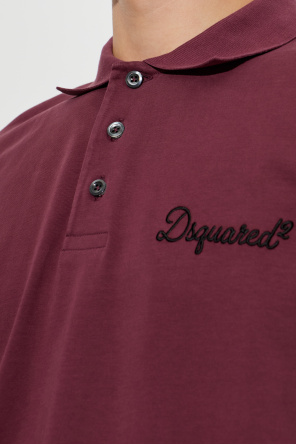 Dsquared2 Polo z wyszytym logo