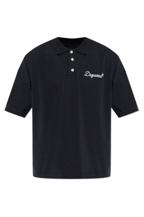 Polo con logotipo bordado od Dsquared2