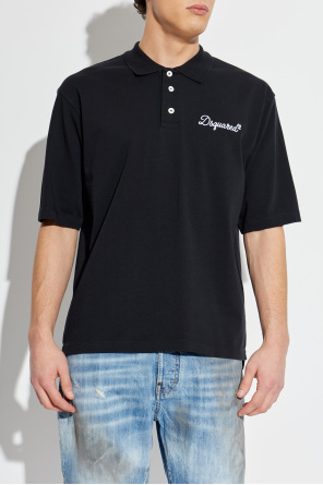 Dsquared2 Polo z wyszytym logo