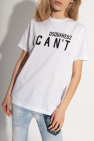 Dsquared2 AllSaints Highway Ton-in-Ton gehaltenes T-Shirt mit Logoschriftzug in verwaschenem Schwarz